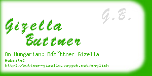 gizella buttner business card